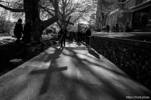 (Trent Nelson  |  The Salt Lake Tribune) The annual Good Friday procession in Salt Lake City on Friday, April 18, 2025.