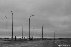 driving to the border, on Monday, March 31, 2025.