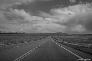 driving to Moab, on Tuesday, April 1, 2025.