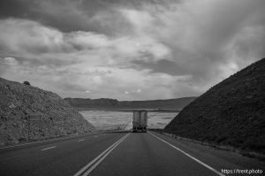 driving to Moab, on Tuesday, April 1, 2025.