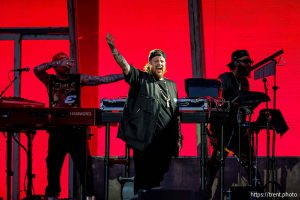 (Trent Nelson  |  The Salt Lake Tribune) Jelly Roll performs at Rice-Eccles Stadium in Salt Lake City on Tuesday, April 29, 2025.