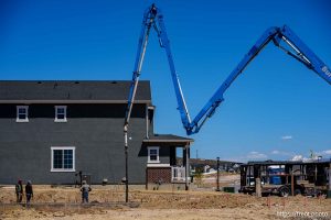 (Trent Nelson  |  The Salt Lake Tribune) Housing construction in Eagle Mountain on Friday, May 2, 2025.