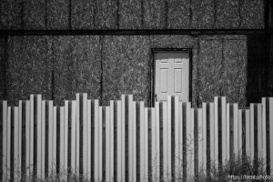 fence and door, Short Creek trip, on Saturday, May 3, 2025.