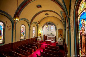 (Trent Nelson  |  The Salt Lake Tribune) The Holy Cross Hospital Chapel in Salt Lake City on Wednesday, May 7, 2025.
