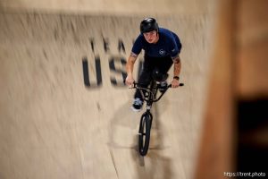 (Trent Nelson  |  The Salt Lake Tribune) BMX rider Hannah Roberts at COR BMX Park in South Jordan on Thursday, May 15, 2025.