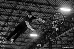 (Trent Nelson  |  The Salt Lake Tribune) BMX rider Hannah Roberts at COR BMX Park in South Jordan on Thursday, May 15, 2025.