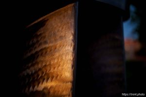 (Trent Nelson  |  The Salt Lake Tribune) A turbine on display at Glen Canyon Dam in Page, Ariz., on Monday, May 19, 2025.