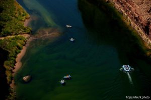 (Trent Nelson  |  The Salt Lake Tribune) The Colorado River, seen from Navajo Bridge in Ariz. on Tuesday, May 20, 2025.