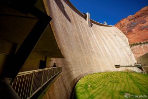 (Trent Nelson  |  The Salt Lake Tribune) Field Division Manager Gus Levy at Glen Canyon Dam in Page, Ariz. on Tuesday, May 20, 2025.