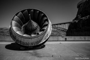 (Trent Nelson  |  The Salt Lake Tribune) Glen Canyon Dam in Page, Ariz., on Tuesday, May 20, 2025.