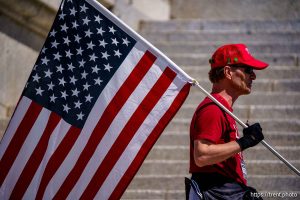 (Trent Nelson  |  The Salt Lake Tribune) Phil Lyman announces a lawsuit to gain access to Utah voting records at a news conference at the Utah Capitol in Salt Lake City on Friday, June 6, 2025.