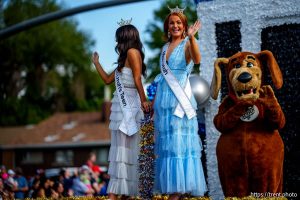(Trent Nelson  |  The Salt Lake Tribune) Jordyn Bristol, Miss Utah, at the Grand Parade for AmericaÕs Freedom Festival in Provo on Friday, July 4, 2025.