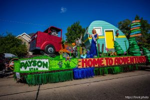 (Trent Nelson  |  The Salt Lake Tribune) A float from the city of Payson at the Grand Parade for AmericaÕs Freedom Festival in Provo on Friday, July 4, 2025.