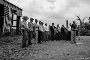 (Trent Nelson  |  The Salt Lake Tribune) Gov. Spencer Cox speaks on efforts to protect Utah's land from foreign influence during a news conference in Spanish Fork on Tuesday, July 15, 2025.