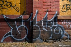 graffiti, Salt Lake City, on Thursday, Aug. 7, 2025.