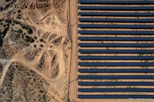 (Trent Nelson  |  The Salt Lake Tribune) A solar farm next to the St. George Regional Water Reclamation Facility on Wednesday, Sept. 17, 2025.