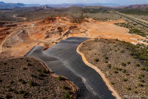 (Trent Nelson  |  The Salt Lake Tribune) Chief Toquer Reservoir under construction on Thursday, Sept. 18, 2025.