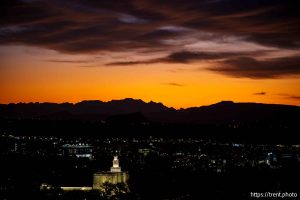 (Trent Nelson  |  The Salt Lake Tribune) Sunrise in St. George on Thursday, Sept. 18, 2025.