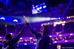 (Trent Nelson  |  The Salt Lake Tribune) Utah Jazz center Jusuf Nurkic (30) as the Utah Jazz host the LA Clippers, NBA basketball in Salt Lake City on Wednesday, Oct. 22, 2025.