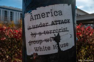 america is under attack by a terrorist group white house, Salt Lake City on Monday, Nov. 10, 2025.