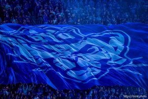 (Trent Nelson  |  The Salt Lake Tribune) Fans as BYU hosts TCU, NCAA football in Provo on Saturday, Nov. 15, 2025.