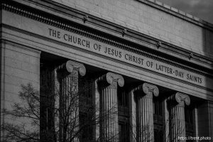 LDS Church Administration Building in Salt Lake City on Tuesday, Nov. 18, 2025.