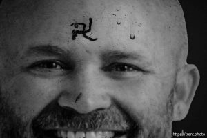 swastika in Salt Lake City on Thursday, Nov. 20, 2025.