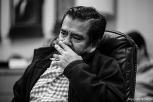 (Trent Nelson  |  The Salt Lake Tribune) Gildardo Escobar talks about his experience being detained by ICE during an interview in Murray on Wednesday, Dec. 3, 2025.