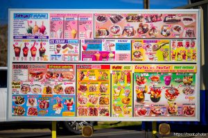 drive through menu in West Valley City on Friday, Dec. 12, 2025.