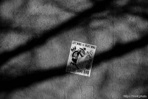 left wing or right wing it's the same bird,  abracadabra, flier in Salt Lake City on Tuesday, Dec. 30, 2025.