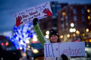 anti-ICE rally, Pioneer Park, Salt Lake City, Thursday January 8, 2026.