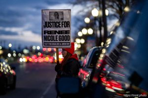 anti-ICE rally, Pioneer Park, Salt Lake City, Thursday January 8, 2026.