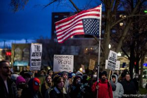 anti-ICE rally, Pioneer Park, Salt Lake City, Thursday January 8, 2026.