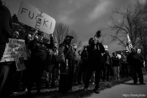 anti-ICE rally, Pioneer Park, Salt Lake City, Thursday January 8, 2026.