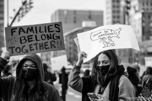 (Trent Nelson  |  The Salt Lake Tribune) An anti-ICE protest at City Hall in Salt Lake City on Friday, Jan. 30, 2026.