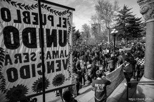 (Trent Nelson  |  The Salt Lake Tribune) An anti-ICE protest at City Hall in Salt Lake City on Friday, Jan. 30, 2026.