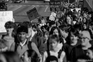 (Trent Nelson  |  The Salt Lake Tribune) Students walk out of Hillcrest High School in Midvale on Friday, Jan. 30, 2026.