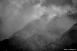 (Trent Nelson  |  The Salt Lake Tribune) Rain over Davis County, seen from the Great Salt Lake Shorelands Preserve on Tuesday, Feb. 17, 2026.
