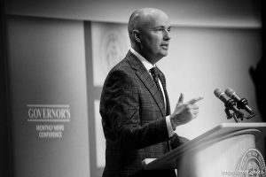 (Trent Nelson  |  The Salt Lake Tribune) Gov. Spencer Cox speaks at his monthly news conference in Salt Lake City on Thursday, March 19, 2026.