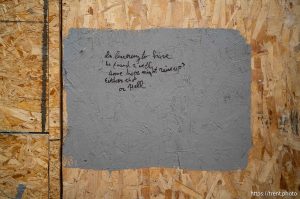 graffiti on Whiskey Street, in Salt Lake City on Tuesday, March 31, 2026.