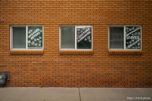 washers, dryers, furniture, microwaves, refridgerators, stoves, in Magna on Monday, April 13, 2026.