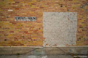 newspaper parking, magna times, in Magna on Monday, April 13, 2026.