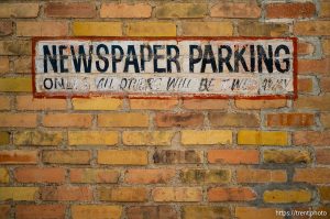 newspaper parking, magna times, in Magna on Monday, April 13, 2026.